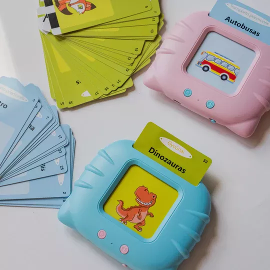 Abėcė lavinamosios kalbančios kortelės, rožinė