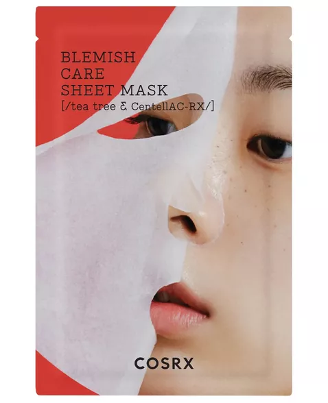 Cosrx AC Collection Blemish Care Sheet Mask lakštinė veido kaukė su arbatmedžio ekstraktu, 26 g.