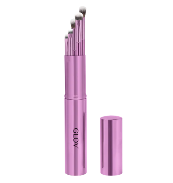 Glov Eye Brushes akių makiažo šepetėliai, rožinė, 5 vnt.