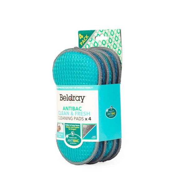 Beldray Clean & Fresh valymo kempinėlės, 4 vnt.