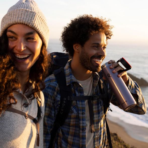 Hydro Flask Lightweight Wide Mouth kelioninė gertuvė, Obsidian, 946 ml.