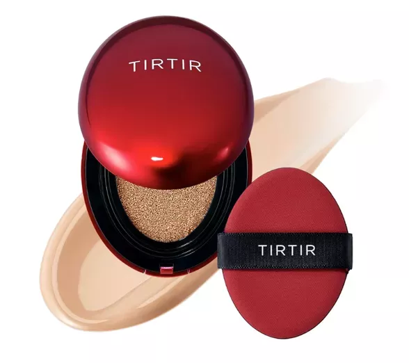 Tirtir Mask Fit Red Cushion Mini makiažo pagrindas kušonas, 24N Latte, 4.5 g.