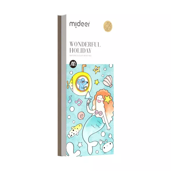 Mideer spalvinimo akvarele knygelė, nuostabios atostogos