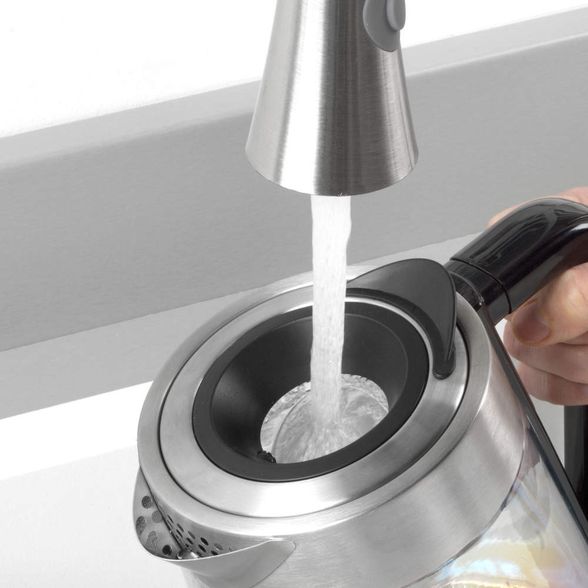 SALTER IRIDESCENT GLASS KETTLE