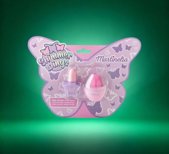 Martinelia Shimmer Wings Nail & Lips Duo kosmetikos rinkinys