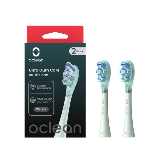 Oclean Ultra Gum Care UG01 G02 pakaitinės galvutės, žalia, 2 vnt.