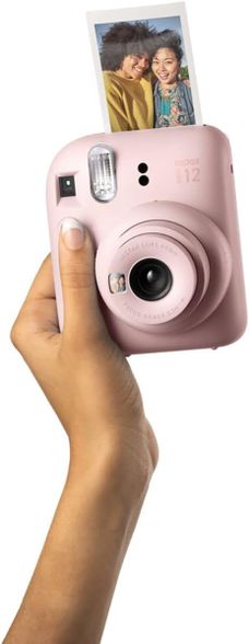 Fujifilm Instax Mini 12 Film Camera, Pink + Instax Mini Glossy Paper, 10 Pcs.