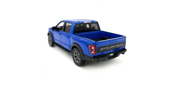 KiNSMART 2022 Ford F-150 Raptor Toy Car, Blue