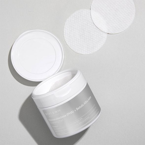 Mary&May - Gluconolactone  PHA+Betula Alba Juice Cleansing Pad Purifying and Peeling Pads - 70pcs