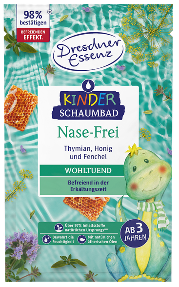 „Dresdner Essenz“ burbulinė vonia vaikams „Laisva nosis“ 40 ml