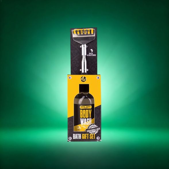 Bath set BATH + BODY TOOLKIT in gift box, incl. 100ml Body wash, back scratcher (with telescopic handle, total ength 67c