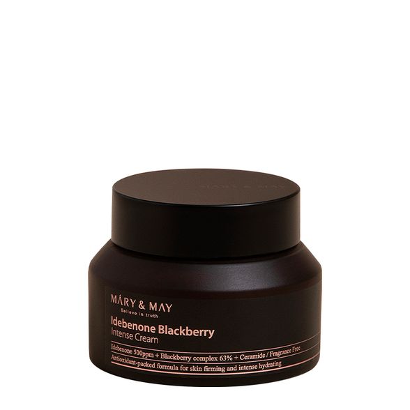 Mary&May Idebenone Blackberry Intense Anti-Wrinkle Cream  With Idebenone veido kremas su juodųjų serbentų ekstraktu, 70 g.