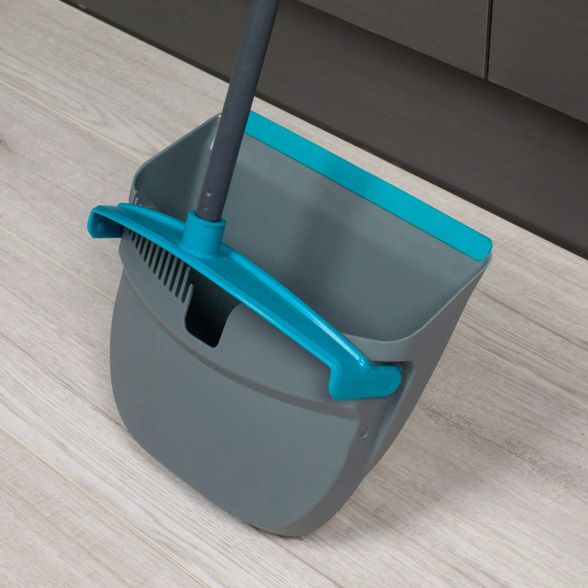 LONG HANDLED DUSTPAN AND BROOM