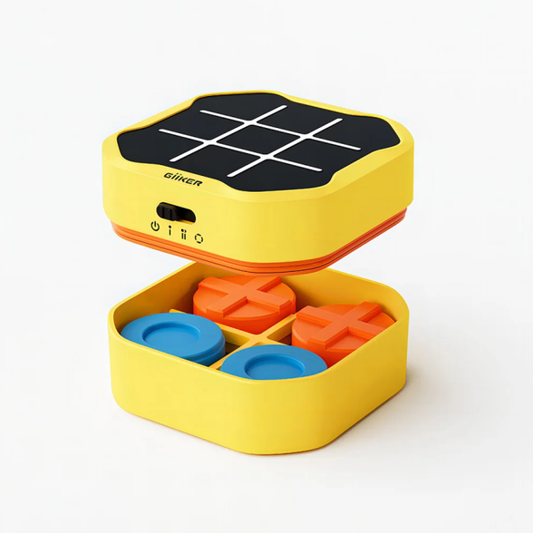 Giiker Tic Tac Toe interaktyvi konsolė susikaupimui ir atminčiai gerinti, žalia