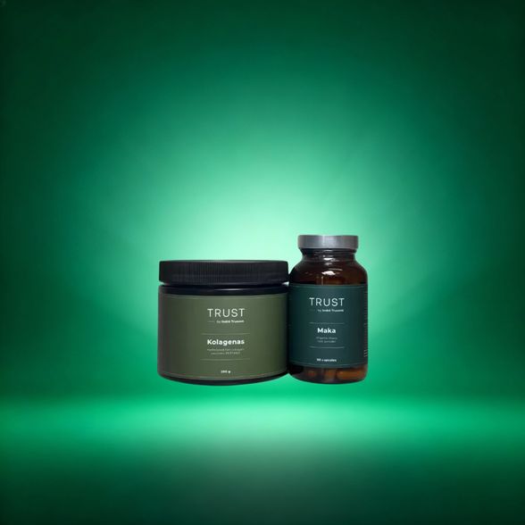 Rinkinys žalias žingsnis kolagenas + maca