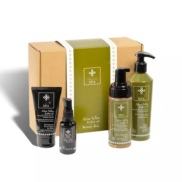 Olive Spa Aloe Men grožio dėžutė vyrams