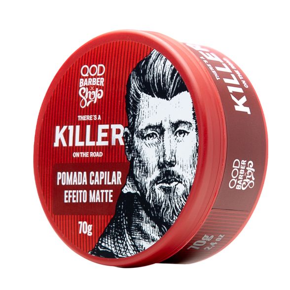 QOD Barber Shop Killer Hair Pomade stipraus fiksavimo pomada plaukams, 70 g.