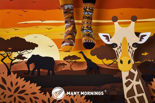 Many Mornings kojinės, safari