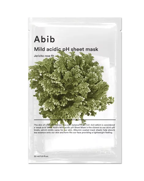Abib - Mild Acidic pH Sheet Mask  Jericho Rose Fit - Gentle Sheet Mask 30ML.