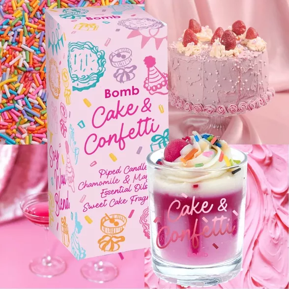 Cake and Confetti Piped Candle Case 4