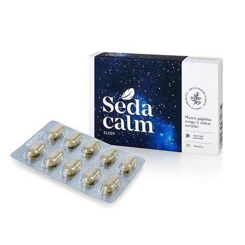 Innovative Pharma Sedacalm tabletės su melatoninu, 20 vnt.