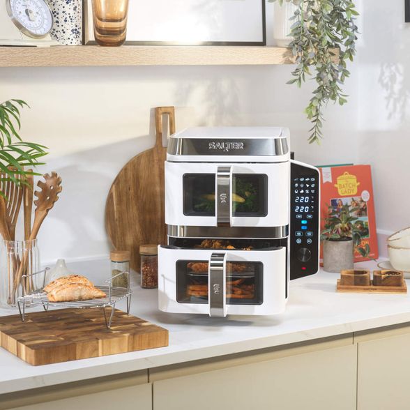 Salter Verticook View karšto oro gruzdintuvė, balta, 9 l.