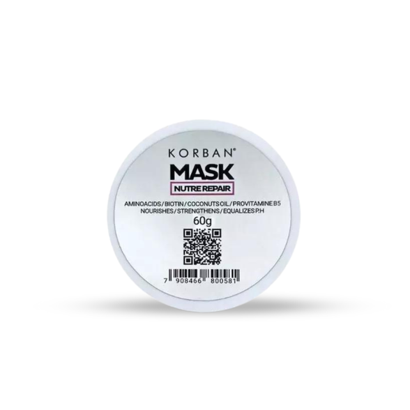 Korban Mask Nutre Repair atstatomoji plaukų kaukė, 60 g.