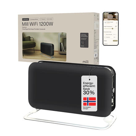 Mill CO1200WIFI3 GEN3 konvekcinis šildytuvas, juodas