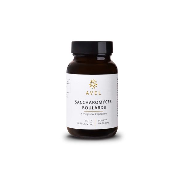 Avel Saccharomyces Boulardii, 60 kapsulių
