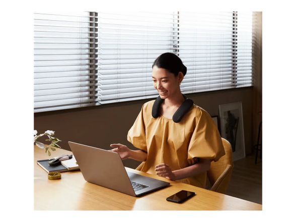 Sony Wireless Neckband Speaker | HT-AN7 Bravia Theatre U | Waterproof | Bluetooth | Black | Portable | Wireless connecti