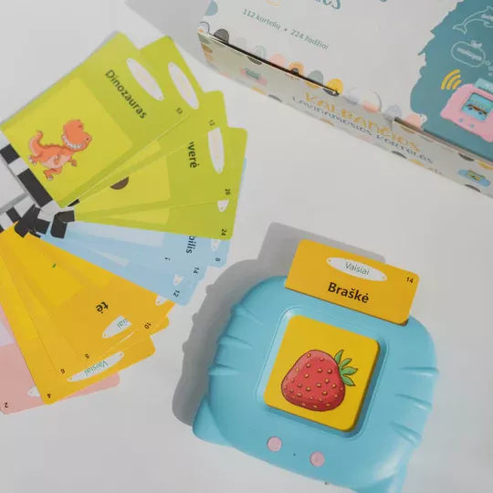 Abėcė lavinamosios kalbančios kortelės, rožinė