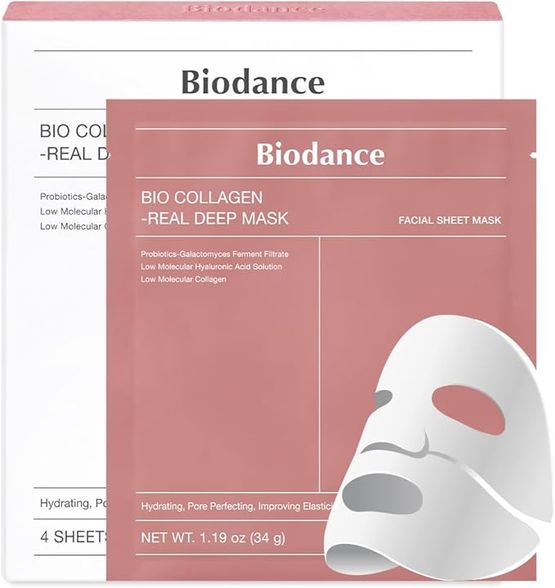Biodance Bio Collagen Real Deep Mask veido kaukė su kolagenu, 4 vnt.