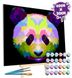 Splat Planet Canvas Paint By Numbers, Panda