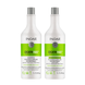 Inoar Cicatrifios Duo Kit plauko struktūrą atkuriantis priemonių rinkinys, 2×1000 ml.