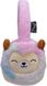 Squishmallows Plush Bluetooth Headphones belaidės vaikiškos ausinės, Leonard