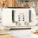 SALTER RETRO 4 SLICE TOASTER- CREAM
