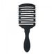 WetBrush Pro Flex Dry Paddle stačiakampis plaukų džiovinimo šepetys, juodas