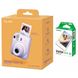 Fujifilm Instax Mini 12 Film Camera, Purple + Instax Mini Glossy Paper, 10 Pcs.