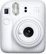 Fujifilm Instax Mini 12 Film Camera, White + Instax Mini Glossy Paper, 10 Pcs.