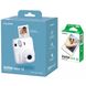 Fujifilm Instax Mini 12 Film Camera, White + Instax Mini Glossy Paper, 10 Pcs.