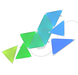 Nanoleaf Shapes Triangles Starter Kit išmanaus apšvietimo rinkinys, 9 vnt.